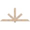 Ekena Millwork Kennewick Smooth Timber Gable Bracket, Douglas Fir, 84"W x 38"H x 3 1/2"D x 5 1/2"F, 11/12 Pitch GBW084X38X0406KEN00SDF - alternate 1